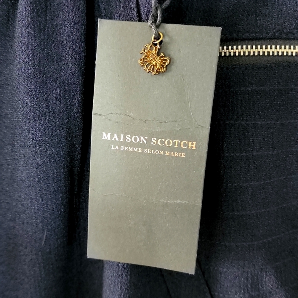Maison-Scotch (punk radar) navy jogger